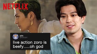 Mackenyu Reads Your Thirst Tweets  One Piece  Netflix [upl. by Ulysses833]