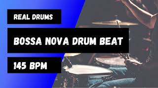 Bossa Nova Drum Beat for practice 145 bpm [upl. by Namad]