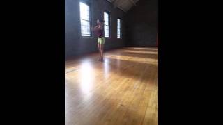 Baton twirling tutorial  strut routine opening [upl. by Petulia568]