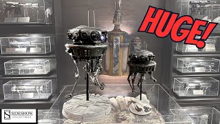 Premium Format Imperial Probe Droid by Sideshow Collectibles 14 scale vs 16 scale [upl. by Yduj]