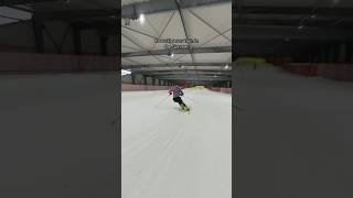 Skiing indoors skiing skier skiracer insta360 insta360 viral fyp trending [upl. by Yenoh665]