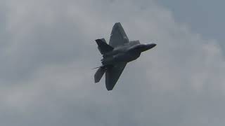 F22 Raptor demo 2024  Geneseo 2024  71324 National Warplane Museum airshow [upl. by Jangro]