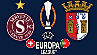 Servette 12 Braga  EUROPA LEAGUE 202425 [upl. by Adnoraj]