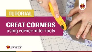 Have perfect corners on cartonnage bookbinding and scrapbook projects using corner miter tools [upl. by Kurys]