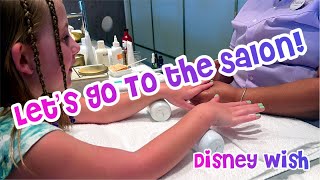 Getting Pampered at the Untangled Salon on the Disney Wish [upl. by Luisa]