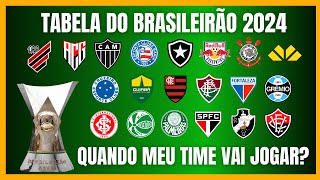 BRASILEIRÃO 2024  Saiu a TABELA  Veja contra quem seu time vai jogar [upl. by Libbie720]