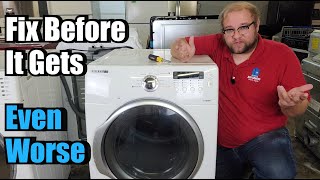 How to Fix a Samsung Dryer Squeaking Making Noise or Grinding [upl. by Gretal]