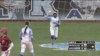 UNC Softball Highlights vs Boston College  Game 1 [upl. by Hillinck]