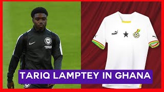 TARIQ LAMPTEY IN GHANA TO COMPLETE SWITCH amp BLACK STARS JERSEY FOR WORLD CUP RELEASED [upl. by Galven583]