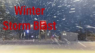 Manitoba Winter Storm With Strong Winds and Snowfall Warning [upl. by Morez]