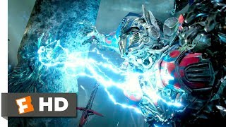 Transformers Movie Optimus Prime VS G1 Optimus Prime Fight Scene Animation [upl. by Marieann]