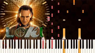 Loki  Main Theme Disney Plus  Piano Tutorial Synthesia [upl. by Audette41]