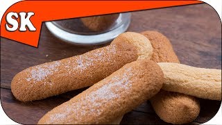 LADYFINGER biscuits  Sponge Fingers  Savoiardi for Trifle or Tiramisu [upl. by Korwun935]