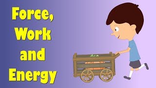 Force Work and Energy  aumsum kids science education children [upl. by Landahl]