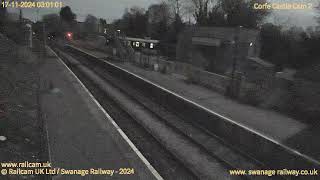 Corfe Castle Station Cam2  Swanage Railway  Railcam UK [upl. by Anairad]