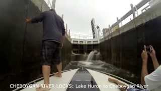 Boating Through the Cheboygan Locks  GoPro  HD [upl. by Rehptsirhc]