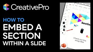 PowerPoint How to Embed a Section Within a Slide Video Tutorial [upl. by Meeharbi858]