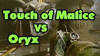 Destiny  quotTouch of Malicequot vs Oryx Gameplay [upl. by Elohcan]