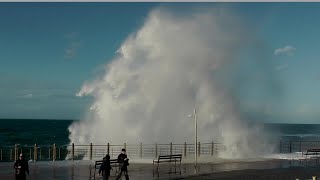 Olas Gigantes  Giant Waves in DonostiaSan Sebastián Basque Country [upl. by Maze528]