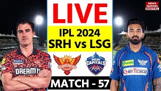 SRH vs LSG IPL 2024 Live Sunrisers Hyderabad vs Lucknow Supergiants  57th Match [upl. by Gowrie792]