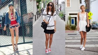 30 Stylish Outfits to Wear with Sneakers [upl. by Eirellam317]