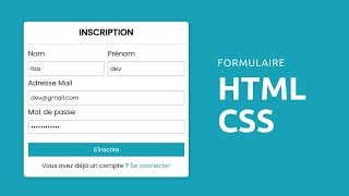 Formulaire HTML5 amp CSS3  Partie 12 [upl. by Senalda]