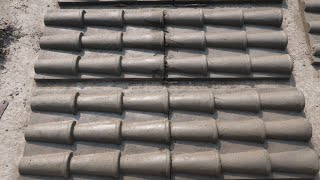 DIY  ClayKhaprail Roof Tiles Design Making Full Process Step by Step [upl. by Georgetta]