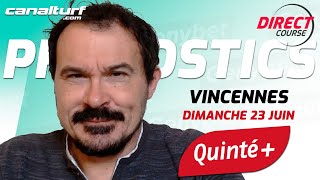 Pronostic Quinté et des courses PMU du Dimanche 23 juin 2024  En partenariat avec GenybetTurf [upl. by Isiad]