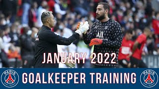 Gianluigi Donnarumma amp Keylor Navas  PSG Goalkeeper Training  January 2022 [upl. by Thetos]