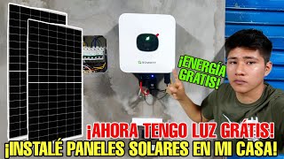 🇵🇪TENGO LUZ GRÁTIS😯 ASÍ SE INSTALA UN KIT SOLAR CONECTADO A RED ¡TUTORIAL [upl. by Cullen]