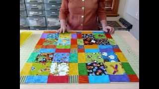 How to have Fun with Novelty 5quot squares  Quilting Tips amp Techniques 062 [upl. by Elohc]