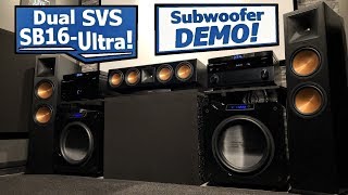 Dual SVS SB16Ultra  Subwoofer Demo 3  Dolby Atmos  DTSX  724 Klipsch amp SVS Home Theater [upl. by Nate]