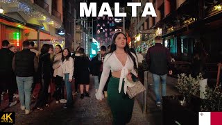 Paceville Malta St Julians nightlife walking tour 1 [upl. by Aikem]