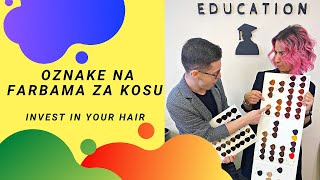 KATALOG BOJA ZA KOSU  Čitanje Oznaka  Invest In Your Hair  Edukacija za Frizere [upl. by Abrahan746]