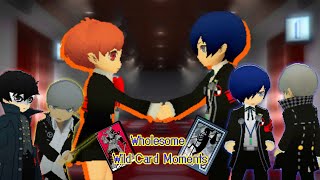 Persona Q amp Q2 The Wild Cards Moments Together [upl. by Lorrayne]