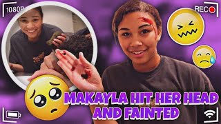 Makayla hit her head and fainted‼️😢 [upl. by Rena]