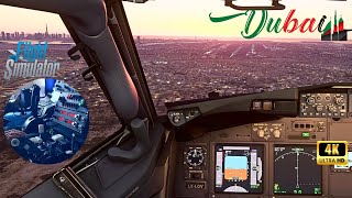 As Real as it Gets  PMDG 737  Realistic Immersive Experience  Dubai Landing  MSFS  FS2CREW [upl. by Osterhus]