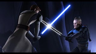 ObiWan Kenobi vs Pre Vizsla amp The Darksaber 4K HDR  Star Wars The Clone Wars [upl. by Nahk822]