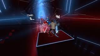 My First Time EVER Playing BEAT SABER PSVR2 Gameplay [upl. by Dleifniw]