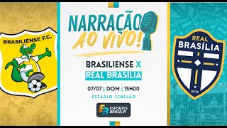 Brasiliense x Real Brasília  Brasileirão Série D 2024  Ao Vivo [upl. by Gunter677]