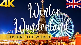 🇬🇧 Hyde Park Winter Wonderland Walking Tour London England UK  4K [upl. by Eiryk959]