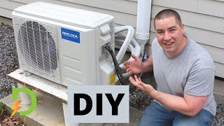 Installing My Own MiniSplit Heat Pump DIY [upl. by Ereveniug]