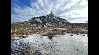 Ile CALLOT  Carantec Finistère  Le tour de lile à marée basse  une randonnée aquatique [upl. by Thorr396]