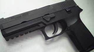 Sig Sauer p250 45 acp HD close up [upl. by Qifar481]