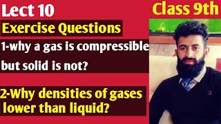 Why gases are compressible but solids are not  why densities of gases are lower than liquid 9th [upl. by Cohbert]