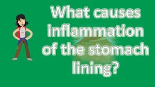 What causes inflammation of the stomach lining   Best and Top Health Answers [upl. by Thorne]