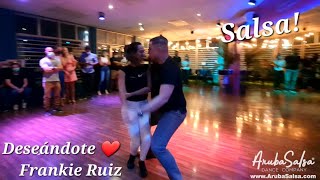 Deseándote by Frankie Ruiz  Salsa Demo by Reggie amp Melitza [upl. by Seditsira926]