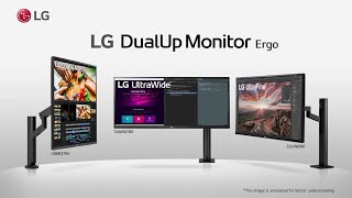 LG DualUp Ergo  Designed Around You  LG [upl. by Asirahc]