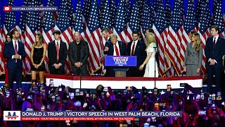 🇺🇸 Donald J Trump  47th President Victory Speech in West Palm Beach Florida Nov 5 2024 LIVE [upl. by Suiram]