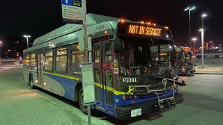 Port Coquitlam Translink 2006 New Flyer C40LFR P3341 on 153 Braid Station [upl. by Ibbie991]